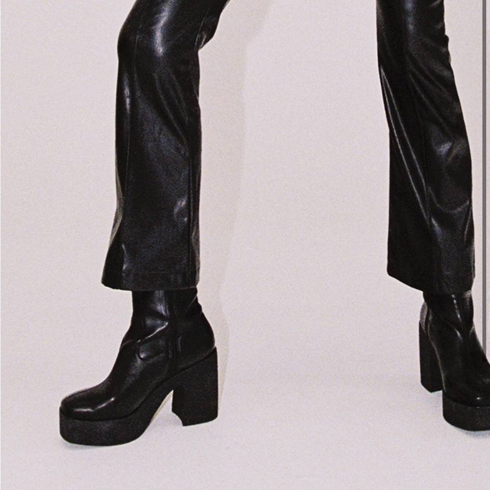 Princess Polly Black Ankle Boots - Picture 4 of 8